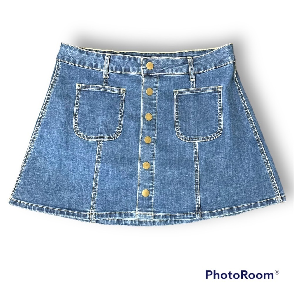 Altar’d State Mini Jean Skirt - LG